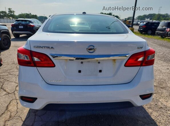 3N1AB7AP2KY427825 2019 NISSAN SENTRA White უკანა ხედი