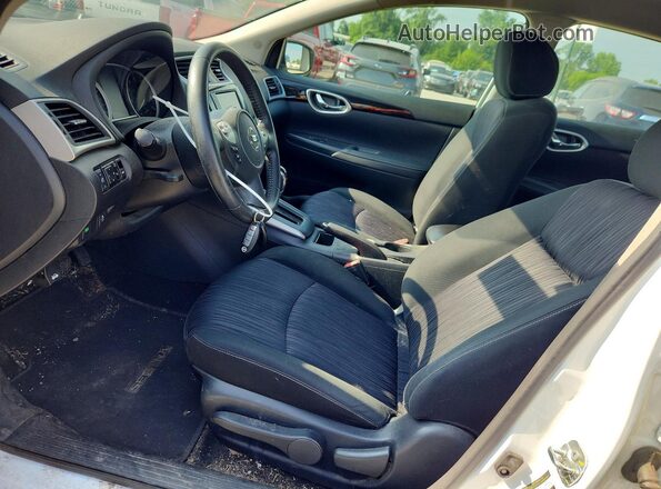 3N1AB7AP2KY427825 2019 NISSAN SENTRA White წინა სალონის ხედი