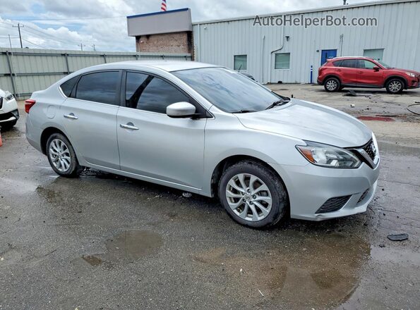 3N1AB7AP2KY436251 2019 NISSAN SENTRA Silver Front right