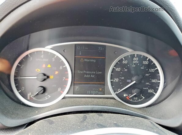 3N1AB7AP2KY436251 2019 NISSAN SENTRA Silver Instrument cluster view