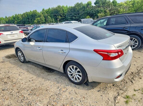 3N1AB7AP2KY443510 2019 NISSAN SENTRA Silver Rear left