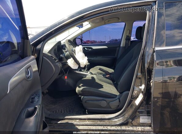 3N1AB7AP2KY443829 2019 NISSAN SENTRA Black Вид салону спереду