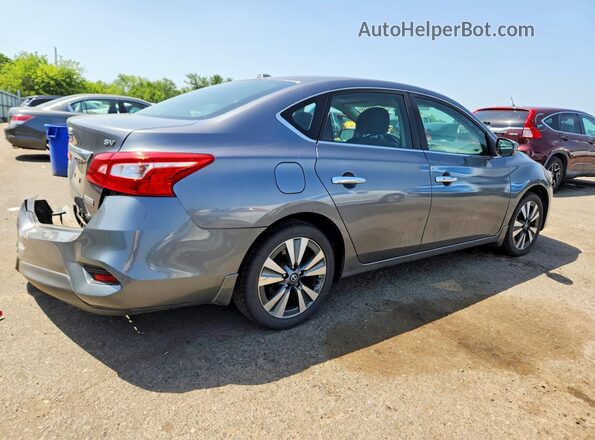 3N1AB7AP2KY448853 2019 NISSAN SENTRA Gray Tył prawy