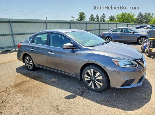 3N1AB7AP2KY448853 2019 NISSAN SENTRA Gray Przód prawy