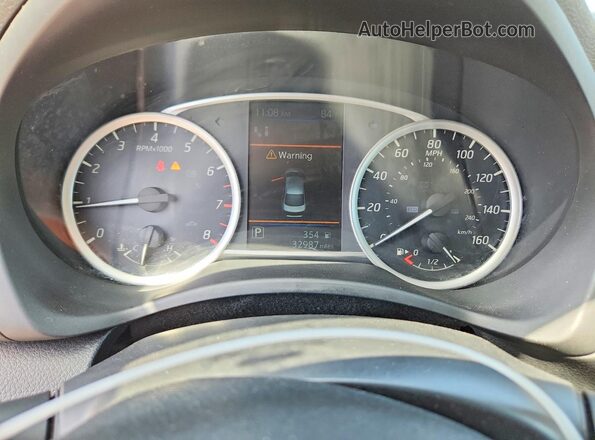 3N1AB7AP2KY448853 2019 NISSAN SENTRA Gray Widok zestawu wskaźników