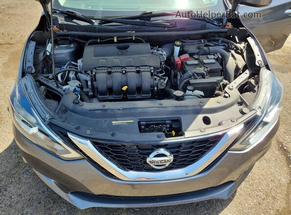 3N1AB7AP2KY448853 2019 NISSAN SENTRA Gray Widok wnętrza z tyłu