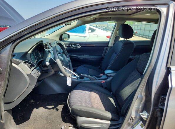 3N1AB7AP2KY448853 2019 NISSAN SENTRA Gray Widok wnętrza z przodu