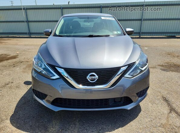3N1AB7AP2KY448853 2019 NISSAN SENTRA Gray Widok z przodu