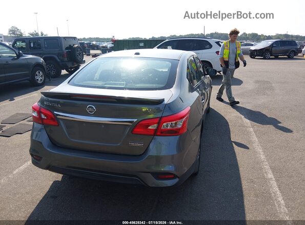 3N1AB7AP2KY455463 2019 NISSAN SENTRA Gray Tył prawy
