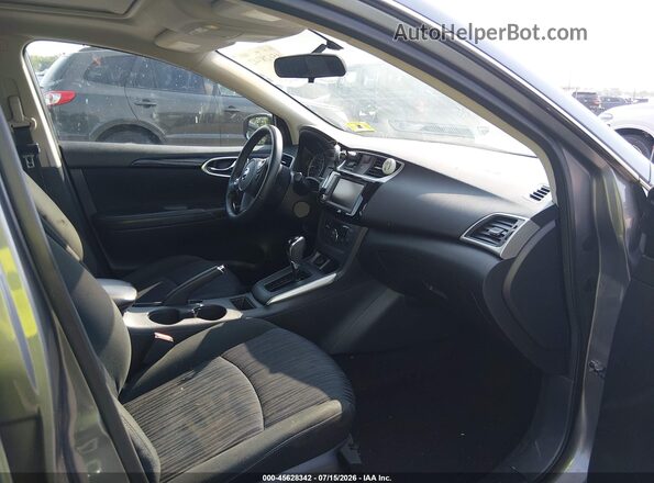 3N1AB7AP2KY455463 2019 NISSAN SENTRA Gray Widok wnętrza z przodu
