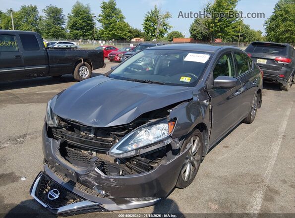 3N1AB7AP2KY455463 2019 NISSAN SENTRA Gray Widok z przodu