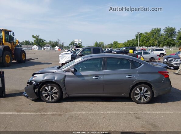 3N1AB7AP2KY455463 2019 NISSAN SENTRA Gray Widok wnętrza 360 stopni