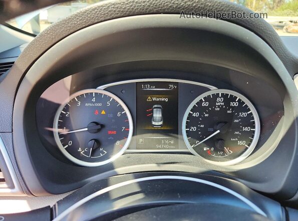 3N1AB7AP3GL662285 2016 NISSAN SENTRA Blue Widok zestawu wskaźników
