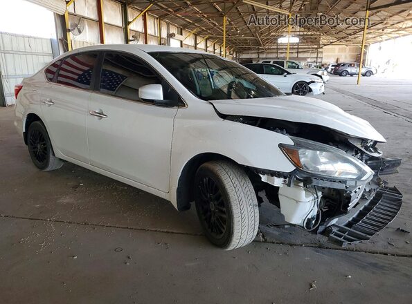 3N1AB7AP3GL672377 2016 NISSAN SENTRA Белый Передняя правая четверть