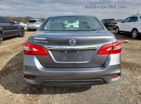 3N1AB7AP3GL679717 2016 NISSAN SENTRA Угольный Вид сзади