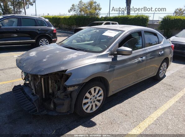 3N1AB7AP3GY209349 2016 NISSAN SENTRA Gray წინა მარცხენა ხედი სამი მეოთხედიდან