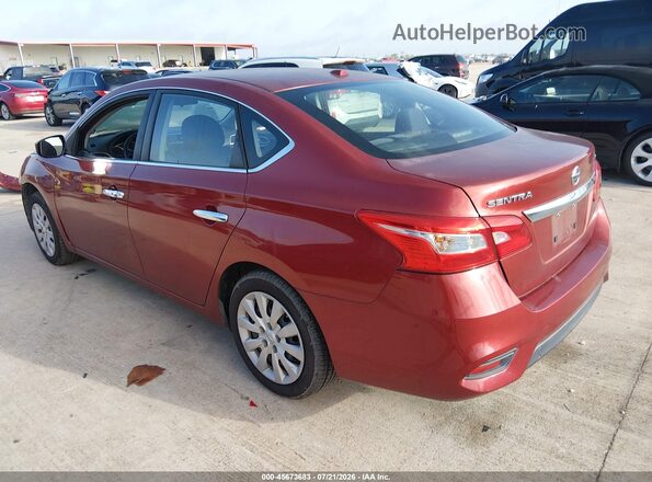 3N1AB7AP3GY210498 2016 NISSAN SENTRA Red უკანა მარცხენა