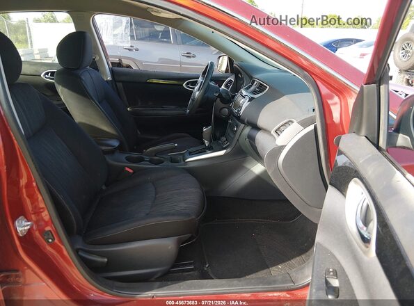 3N1AB7AP3GY210498 2016 NISSAN SENTRA Red წინა სალონის ხედი