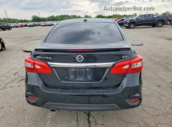 3N1AB7AP3GY233344 2016 NISSAN SENTRA Black Вид ззаду