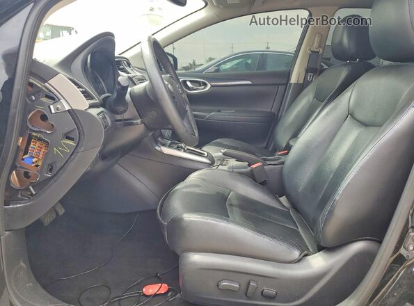 3N1AB7AP3GY233344 2016 NISSAN SENTRA Black Вид салону спереду