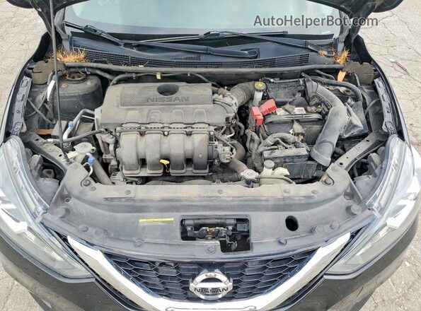 3N1AB7AP3GY233344 2016 NISSAN SENTRA Black Вид задньої частини салону
