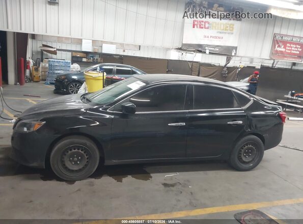 3N1AB7AP3GY235580 2016 NISSAN SENTRA Черный Вид задней части салона