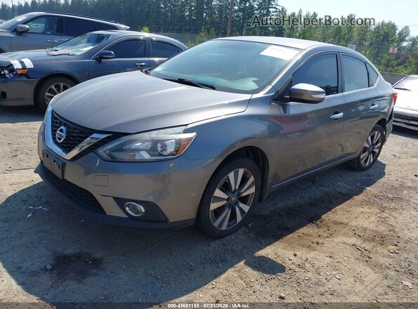 3N1AB7AP3GY244313 2016 NISSAN SENTRA Gray Առջևի ձախ երեք քառորդ տեսարան