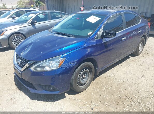 3N1AB7AP3GY284262 2016 NISSAN SENTRA Blue წინა მარცხენა ხედი სამი მეოთხედიდან