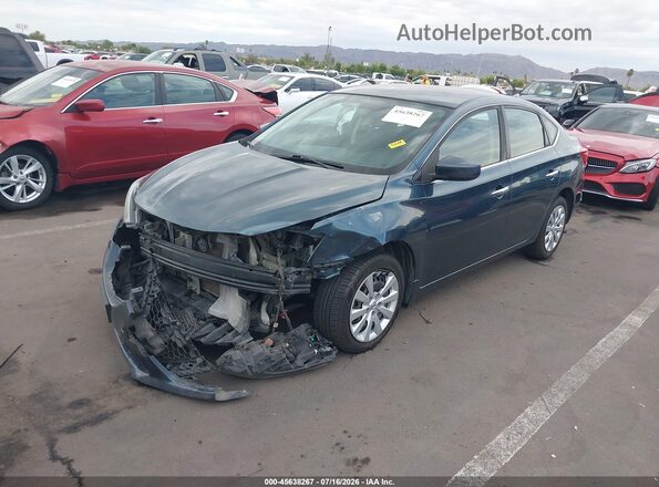 3N1AB7AP3GY295469 2016 NISSAN SENTRA Navy წინა მარცხენა ხედი სამი მეოთხედიდან