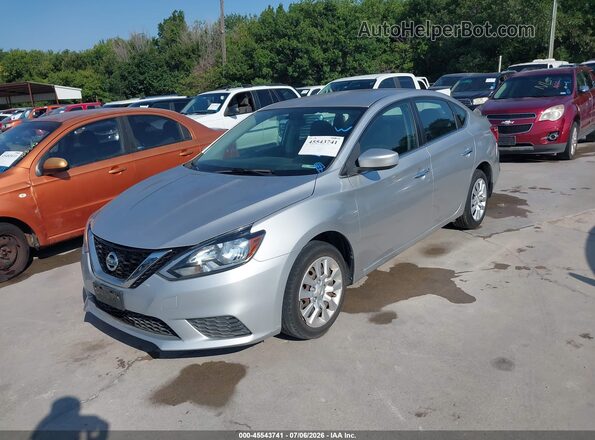 3N1AB7AP3GY313923 2016 NISSAN SENTRA Silver წინა მარცხენა ხედი სამი მეოთხედიდან