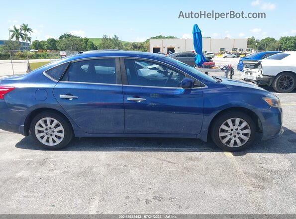 3N1AB7AP3GY318605 2016 NISSAN SENTRA Blue Սալոնի հետևի տեսք