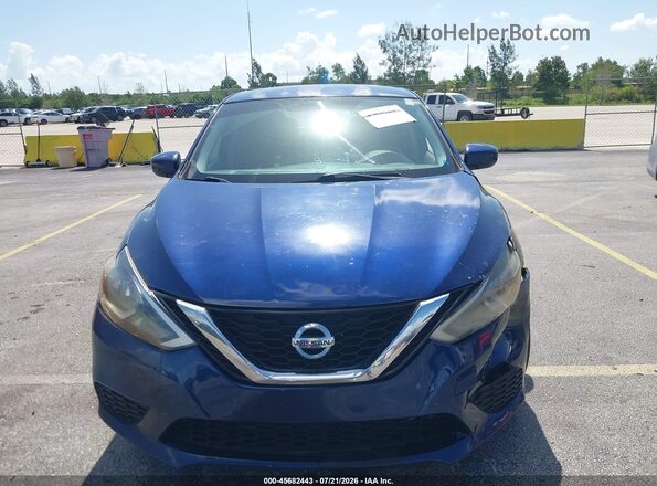3N1AB7AP3GY318605 2016 NISSAN SENTRA Blue Սարքավորումների վահանակի տեսք