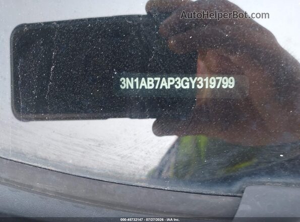3N1AB7AP3GY319799 2016 NISSAN SENTRA White Instrument cluster view