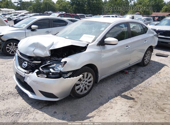 3N1AB7AP3GY320192 2016 NISSAN SENTRA Silver Առջևի ձախ երեք քառորդ տեսարան