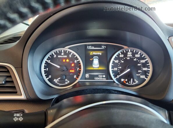 3N1AB7AP3HL655032 2017 NISSAN SENTRA White Instrument cluster view