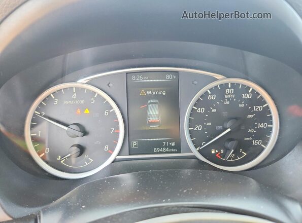 3N1AB7AP3HL717965 2017 NISSAN SENTRA Black Instrument cluster view