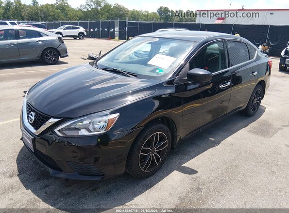 3N1AB7AP3HY234642 2017 NISSAN SENTRA Черный Передняя левая четверть