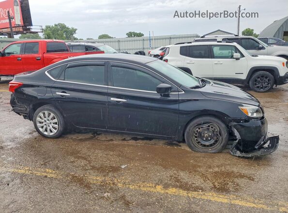 3N1AB7AP3HY255667 2017 NISSAN SENTRA Black Front right