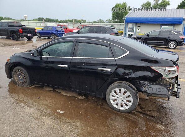3N1AB7AP3HY255667 2017 NISSAN SENTRA Black Rear left