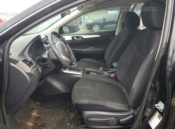 3N1AB7AP3HY255667 2017 NISSAN SENTRA Black Front interior view