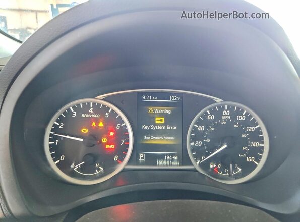 3N1AB7AP3HY276034 2017 NISSAN SENTRA White Widok zestawu wskaźników