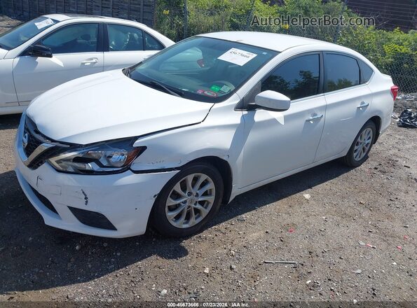 3N1AB7AP3HY295991 2017 NISSAN SENTRA White წინა მარცხენა ხედი სამი მეოთხედიდან