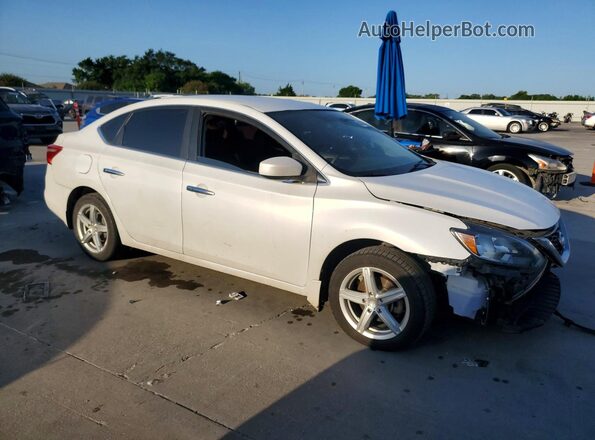 3N1AB7AP3HY300980 2017 NISSAN SENTRA Белый Передняя правая четверть