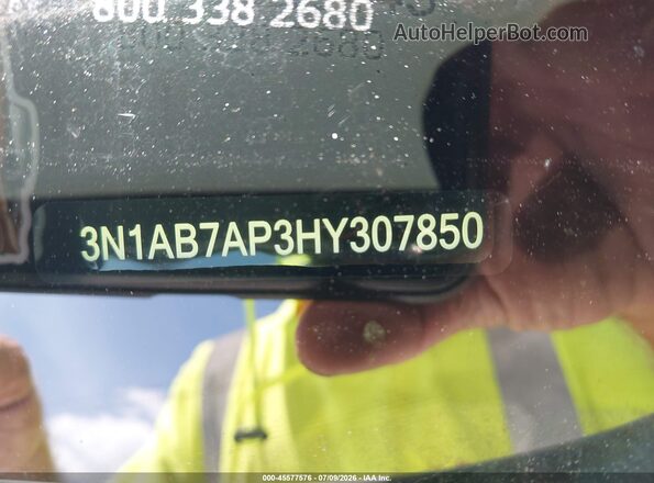 3N1AB7AP3HY307850 2017 NISSAN SENTRA White Вид підкапотного простору