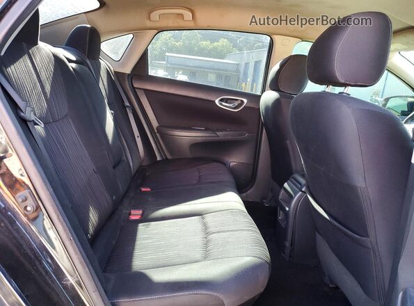 3N1AB7AP3HY310179 2017 NISSAN SENTRA Black Rear seats view
