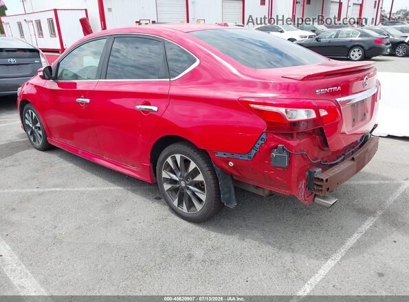 3N1AB7AP3HY311980 2017 NISSAN SENTRA Красный Задняя левая четверть