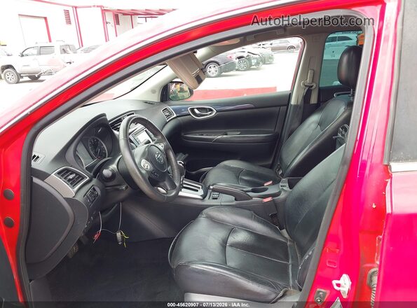 3N1AB7AP3HY311980 2017 NISSAN SENTRA Красный Вид салона спереди