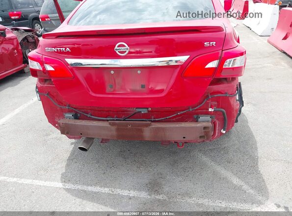 3N1AB7AP3HY311980 2017 NISSAN SENTRA Красный Вид щитка приборов