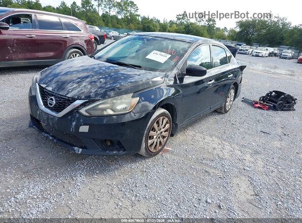 3N1AB7AP3HY314958 2017 NISSAN SENTRA Black Առջևի ձախ երեք քառորդ տեսարան