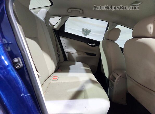 3N1AB7AP3HY331114 2017 NISSAN SENTRA Blue უკანა სავარძლების ხედი